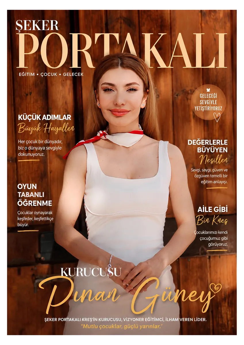 Şeker Portakalı dergisinin kapağı, kurucu Pınar Güneş